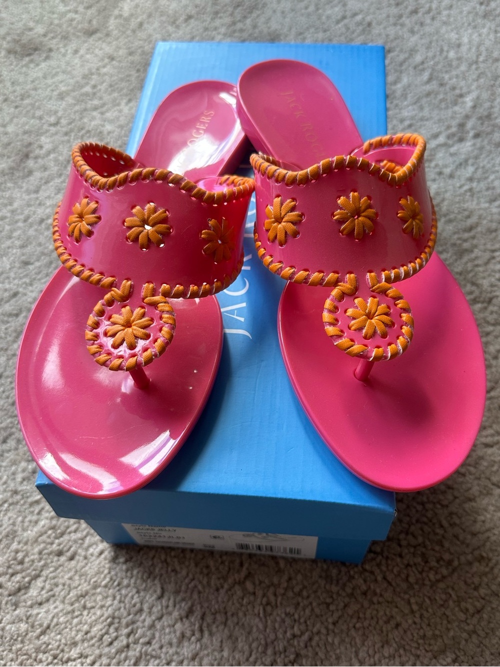 Jack Rogers Jelly Sandals in size 8